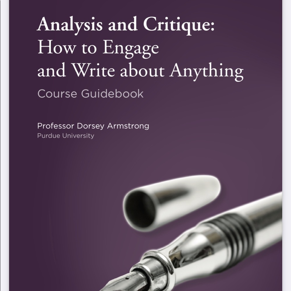 New!! The Great Courses Writing & Critique